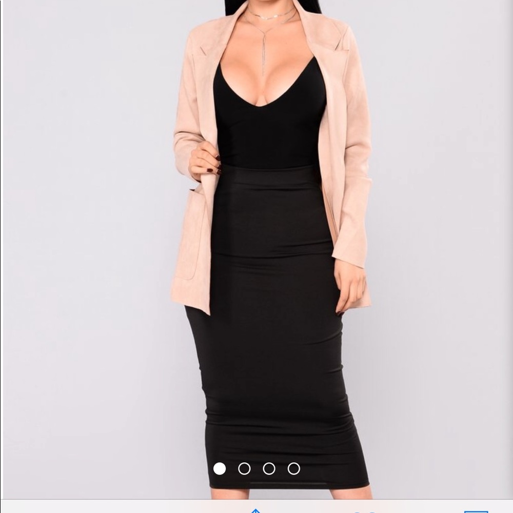 Suede plush jacket